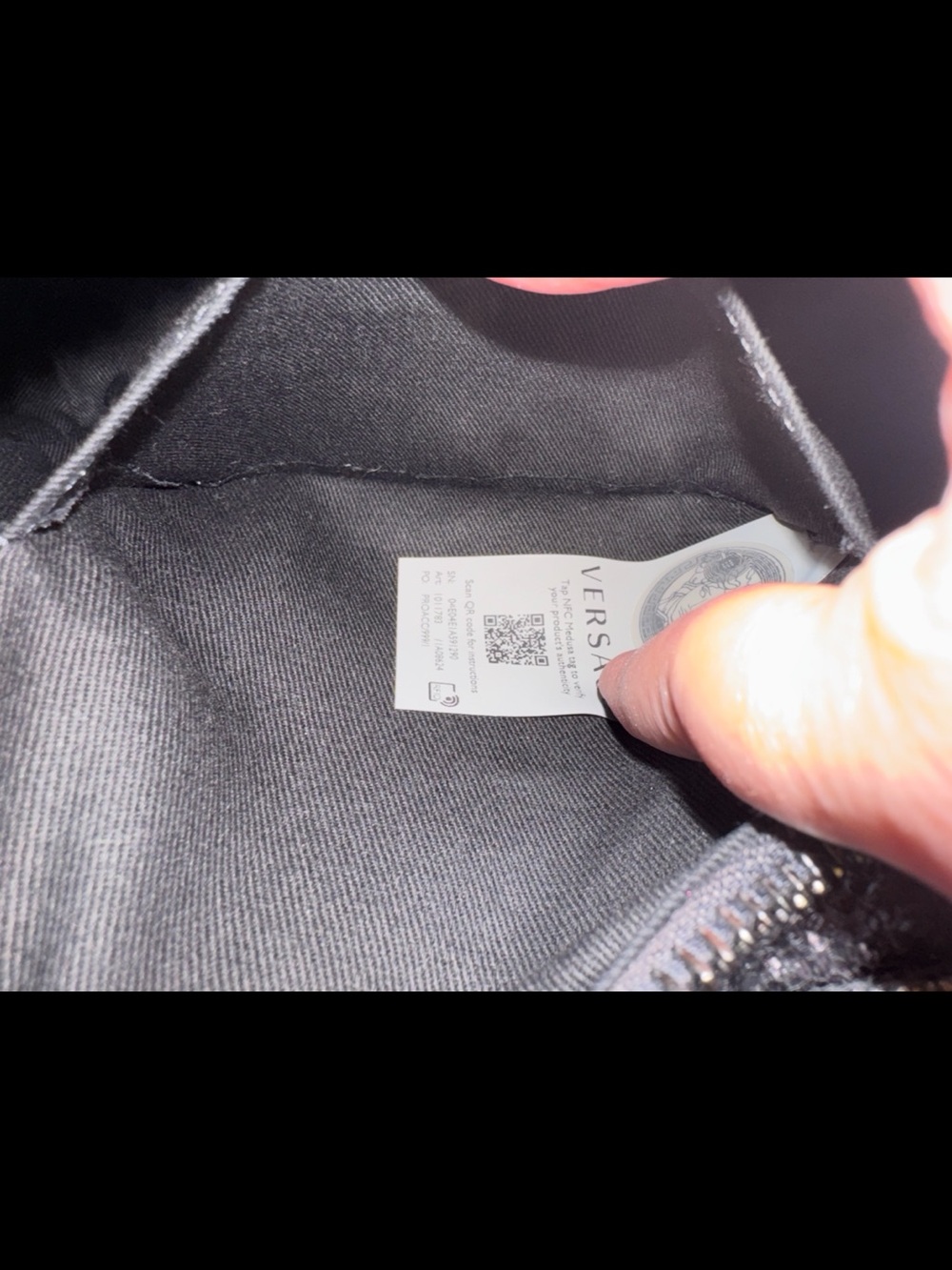 VERSACE authentic gunmetal purse - Picture 5 of 8